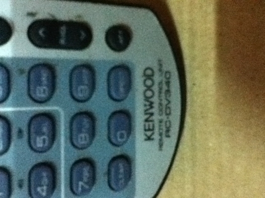 ขายรีโมท DVD ยี่ห้อ KENWOOD รุ่น RC-DV340 ตัวละ 400.-