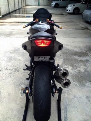 KAWASAKI NINJA250 ปี2012สภาพเเต่งๆจัดเต็มด้วยท่อ คู่ออก2 AKPV เสียงลั่นๆครับล้อโต ER ยางหลัง160 ท้ายสั้น