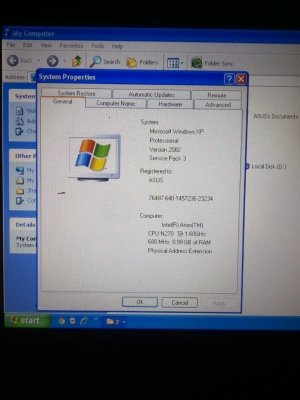 ขาย โน๊ตบุค ASUS  รุ่น Eee PC 1002 HA