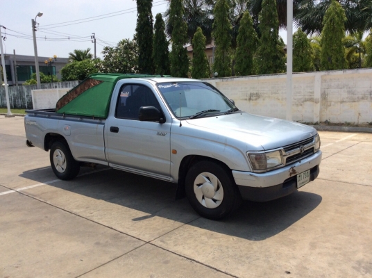 ขายรถกระบะโตโยต้า ไทเกอร์ตอนเดียว ปี01 เครื่อง 1JZ หัวฉีด เกียร์ออโต้ ติดแก๊สLPG เพาเวอร์ ภายในเดิมๆเบาะมีขาดบ้าง แอร์เย็นฉ่ำ วิทยุพร้อม ตัวถังเดิมๆ ห้องเครื่องเดิม สีมีริ้วรอย กระบะแม็กไลเนอร์ คัสซีดีไม่ผุไม่มีดาม รถขับดี ประหยัด ใช้งานส่งของได้เลยครับ ภ