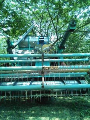 รถเกี่ยวข้าว  เครื่อง 195 โบ ตัวเดิน 10 ปั้ม ไดกิ้นโซ่ใหม่