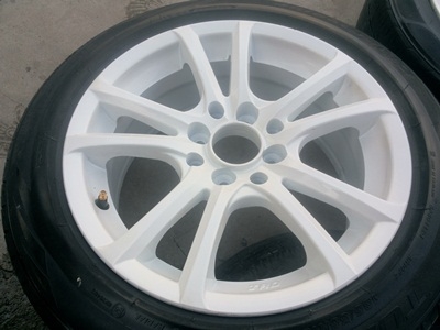 ขายล้อขอบ15 JRDสีขาว 6.5 4รู/100-4รู/114พร้อมยาง4 ล้อ