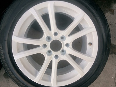 ขายล้อขอบ15 JRDสีขาว 6.5 4รู/100-4รู/114พร้อมยาง4 ล้อ