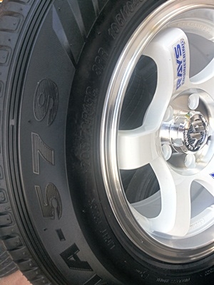 ขายล้อTE37 5 รูขอบ15 7.5 off30(รถกะบะ) พร้อมยาง 4 ล้อ