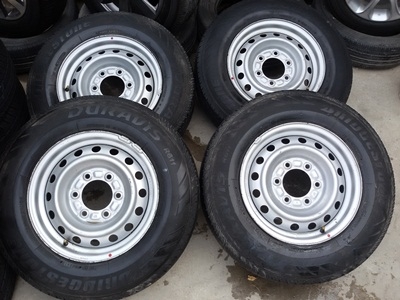ขายล้อกะทะ15 6รู พร้อมยาง195R15 4ล้อ