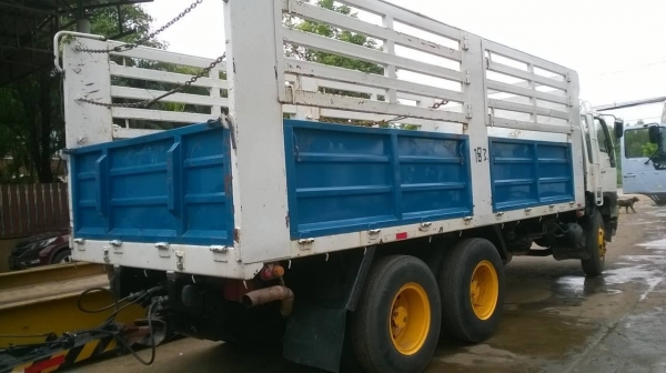 ขายรถพ่วง แม่ลูกไม่ดั้ม HINO FM3M ปี 38 เครื่องเดิม M10C 240 แรงม้า แห้งไม่มีเยิ้ม เกียร์เดิม สโลว์เดิม คัสซีสวยจัดตลอดเส้น ยางเรเดียลเต็ม ทะเบียนพร้อมโอนครับ