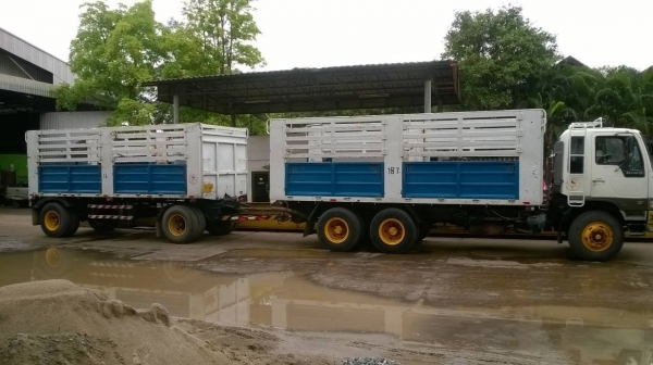 ขายรถพ่วง แม่ลูกไม่ดั้ม HINO FM3M ปี 38 เครื่องเดิม M10C 240 แรงม้า แห้งไม่มีเยิ้ม เกียร์เดิม สโลว์เดิม คัสซีสวยจัดตลอดเส้น ยางเรเดียลเต็ม ทะเบียนพร้อมโอนครับ