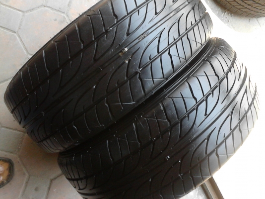 195/55R15 DUNLOP SP SPORT LM703 ปี 2013 มี 2 เส้น tel.081-427-3941