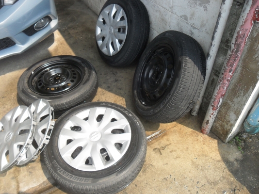 ล้อกะทะ 15นิ้ว4รู100 พร้อมยาง สวยๆ 4 ล้อ ราคา 1800 บาท ล้อกะทะ 15นิ้ว4รู100 พร้อมยาง สวยๆ 4 ล้อ ราคา 1800 บาท