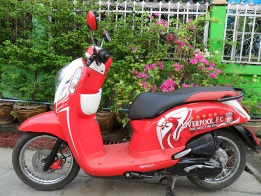 Scoopy i ลายLiverpool ปี55 รถเดิมสภาพดีเอกสารครบพร้อมโอน