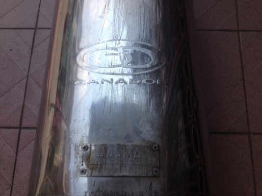 ท่อ GANADOR ญี่ปุ่นเเท้เลสทั้งใบเก่านอกสภาพสวย