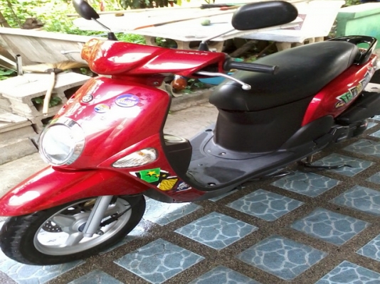 ขายYamaha Fiore ปี55 สีแดง หัวฉีด รถสภาพสวย เครื่องเดิมๆปกติ