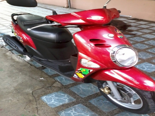 ขายYamaha Fiore ปี55 สีแดง หัวฉีด รถสภาพสวย เครื่องเดิมๆปกติ