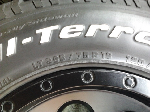 Lenso Max1 + BF All 265/75/16 สวยๆ 1ชุด