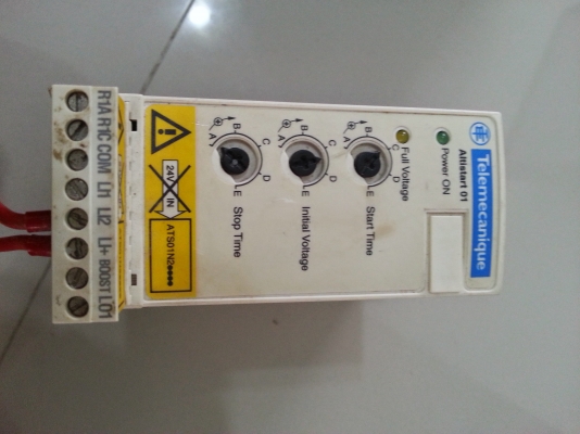 Soft Start &amp; Stop สำหรับมอเตอร์ 3 เฟส "Telemecanique"