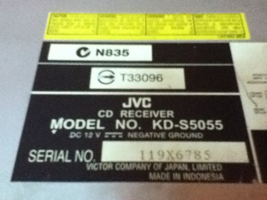 ขายวิทยุ pioneer KD-S5055 เล่น CD,FM ใช้ได้ปกติขายถูกๆ 600.-