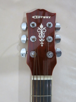 กีต้าร์โปร่งไฟฟ้าตัวบาง Century 026 ของใหม่ สีไม้ หน้าเงา เสียงดี EQ มีจูนเนอร์ในตัว