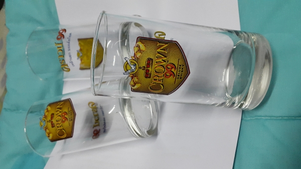 แก้วเอ็ม 100 เอ็ม 150 แก้วคราวน์ งานเก่า สภาพสวย ๆ ด่วน !!! ชุด 3 ใบ 100