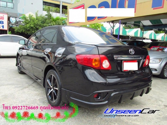 TOYOTA ปี 2009 รุ่น ALTIS สี ดำ เกียร์ AT 1600cc E เบนซิน ราคา 359000 บาท รถสวยๆ ราคาพิเศษ โทร 0922726669 คุณตันหยงค่ะ