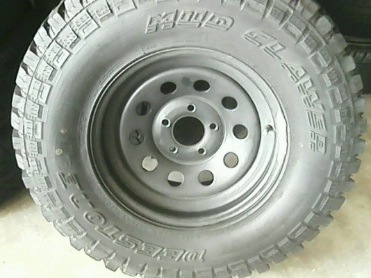 ล้อกะทะผ่า ขอบ15 5รู114 พร้อมยาง