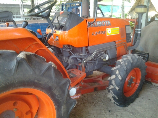 ขายตามสภาพรถไถคูโบต้า34แรงเครื่องดีสวยมีโรต้ารีด้วยใช้งานได้เลยมีพานหลังมีดันหน้า
