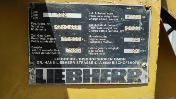 รถตักมือสอง,LIEBHERR L522 รถตักเอวอ่อนมี 3 คัน ขายยกชุด รถตักมือสอง,LIEBHERR L522 รถตักเอวอ่อนมี 3 คัน ขายยกชุด