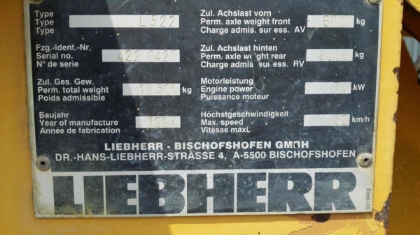 รถตักมือสอง,LIEBHERR L522 รถตักเอวอ่อนมี 3 คัน ขายยกชุด รถตักมือสอง,LIEBHERR L522 รถตักเอวอ่อนมี 3 คัน ขายยกชุด