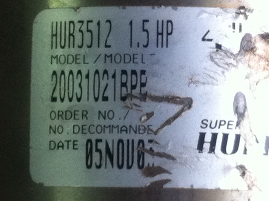 ปั๊มน้ำบาดาล มอเตอร์ของ FRANKLIN ELECTRIC ขนาด 1.5 แรงม้า ปั๊มยี่ห้อ  เฮอร์ริเคน (HURRICANE)