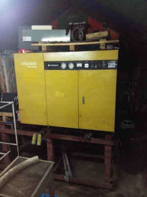 ขายเครื่องปั๊มลมโรตารีสกรู HITACHI 0SP22 UA ขนส่งติดตั้งพร้อมรับประกัน 1ปี ( ในปริมณฑลกรุงเทพฯ )