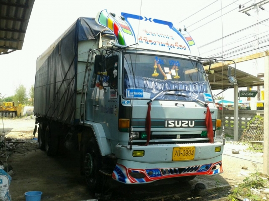 ขายหัวกับแคชซี ISUZU 10ล้อ ROCKY 195 FVM 32 MR เพลาเดียว ปี2538  เครื่อง 6HE1 กระบะเหล็ก