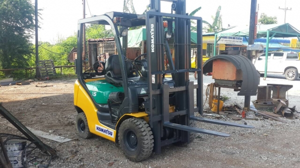 โฟล์คลิฟท์ รุ่น 18 ยี่ห้อ KOMATSU 1.5 ตัน 2 ระบบ เบนซิน + แก๊ส