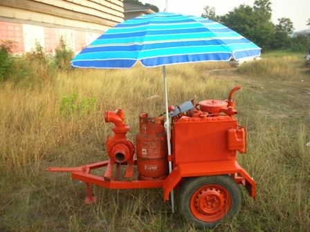 เครื่องสูบน้ำเอนกประสงค์แรงดันสูง 4 สูบ เชื้อเพลิง LPG ปั๊มหอยโข่ง 4"