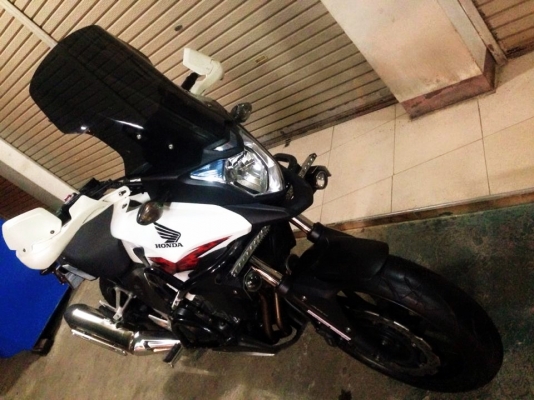 __CB500X ปี 2013 สีขาว แต่งๆ ฿169,000__