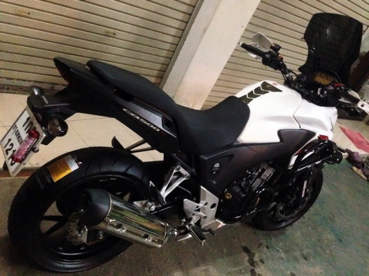 __CB500X ปี 2013 สีขาว แต่งๆ ฿169,000__