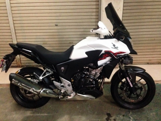 __CB500X ปี 2013 สีขาว แต่งๆ ฿169,000__