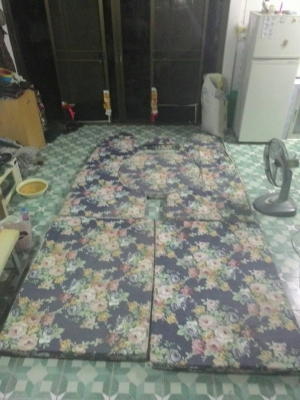 เบาะภายในเรือยอร์ช ใว้เป็นที่นอน