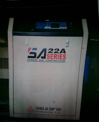 เครื่องปั๊มลม โรตารีสกรู  FU SHENG ขนส่งติดตั้ง  ( เฉพาะในส่วนปั๊มลม ) จัดส่งปริมณฑล กรุงเทพฯ