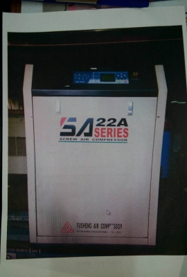 เครื่องปั๊มลม โรตารีสกรู  FU SHENG ขนส่งติดตั้ง  ( เฉพาะในส่วนปั๊มลม ) จัดส่งปริมณฑล กรุงเทพฯ