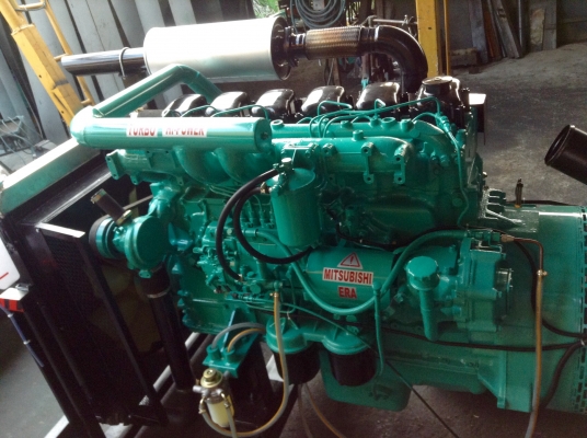 เครื่องปั่นไฟ MITSUBISHI 200 Kva.รับประกัน 12 เดือนจัดส่งฟรีทั่ประเทศ
