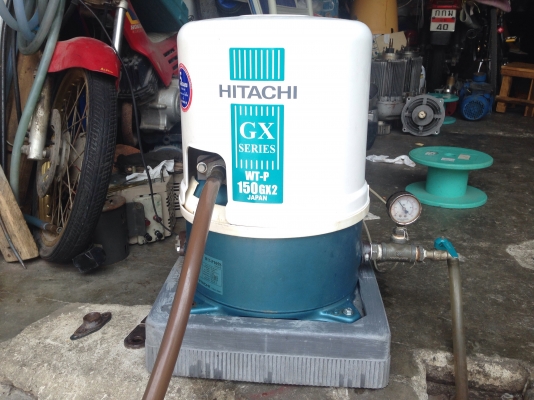 ขายปั้มน้ำอัตโนมัติ Hitachi 100W สภาพสวย ตรวจเช็คแรงดันเรียบร้อยแล้ว ไม่มีรั่วซึม พร้อมใช้งาน