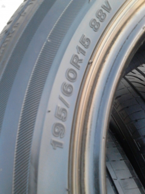 195/60R15 BRIDGESTONE TURANZA GR-90  ปี2012 ชุด 4 เส้น tel.081-427-3941