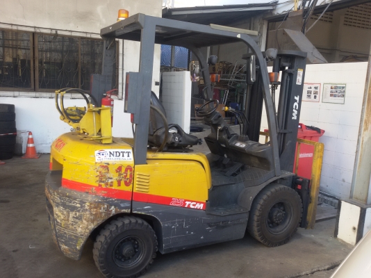 ขายครับ ฟอร์คลิฟท์ TCM FG25T13 ฟอร์คลิฟท์ 2.5ตัน เสา 3เมตร เบนซิน+LPG ไซด์ชิฟ ติดต่อ 098-246-3778 น๊อค