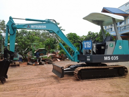 ขายรถขุดแบคโฮ MITSUBISHI MS035 ขนาด pc35เก่านอกแท้จากญี่ปุ่นมีเอกสารแจ้งจำหน่าย ไม่เคยใช้งานในไทยครับ