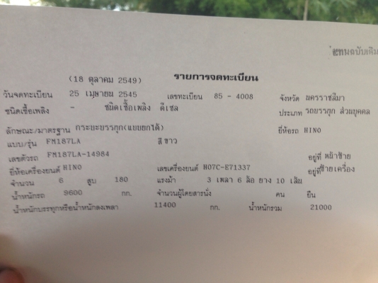 ขาย hino f18