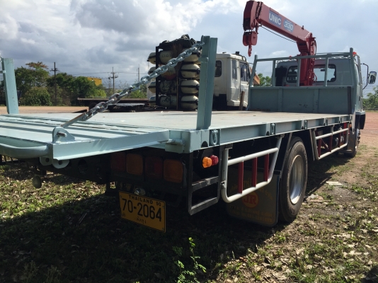 6ล้อ195แรงติดเครน3.3ตันท้องปลิง V รถสวยพร้อมใช้..บิ้วใหม่ทั้งคัน