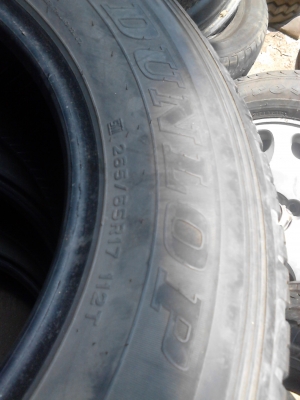 265/65R17 DUNLOP GRANDTREK  AT22 ชุด 4 เส้น ปี 2012 tel.081-427-3941