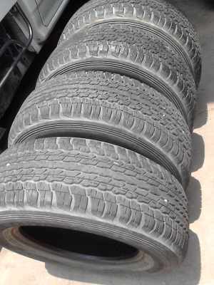 265/65R17 DUNLOP GRANDTREK  AT22 ชุด 4 เส้น ปี 2012 tel.081-427-3941