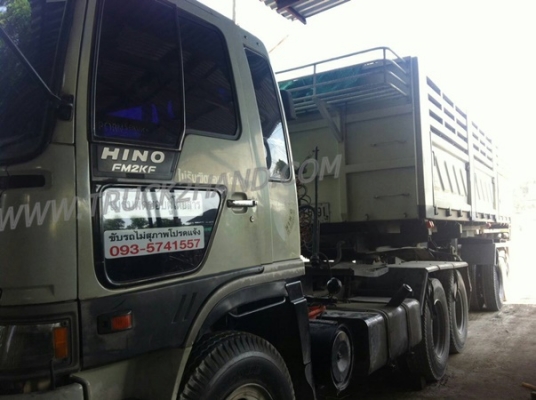 รถหัวลาก HINO และ หางเซิมิดัมพ์ 380 แรงม้า รถปีจดทะเบียน 2539
