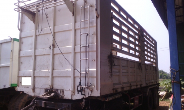 ลูกพ่วง 3 เพลาแท้ ไม่ดัมพ์ คอกเกษตร ยาว 7 เมตรปี 55