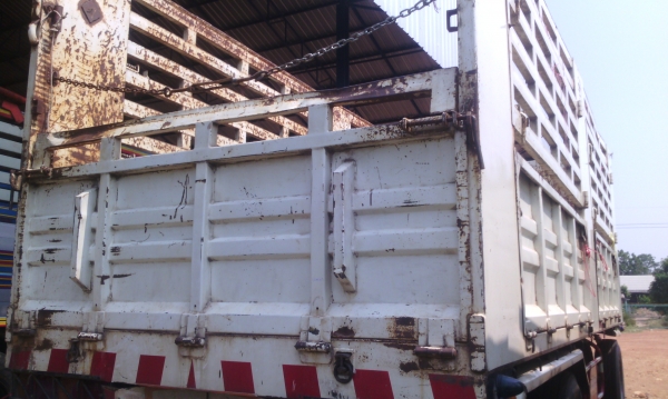 ลูกพ่วง 3 เพลาแท้ ไม่ดัมพ์ คอกเกษตร ยาว 7 เมตรปี 55